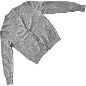 Sundazed (Germany) Vintage Ribbed Knit Stitch Wool V Neck Cardigan : M